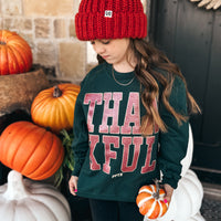 YOUTH Thankful Glitter Sweatshirt