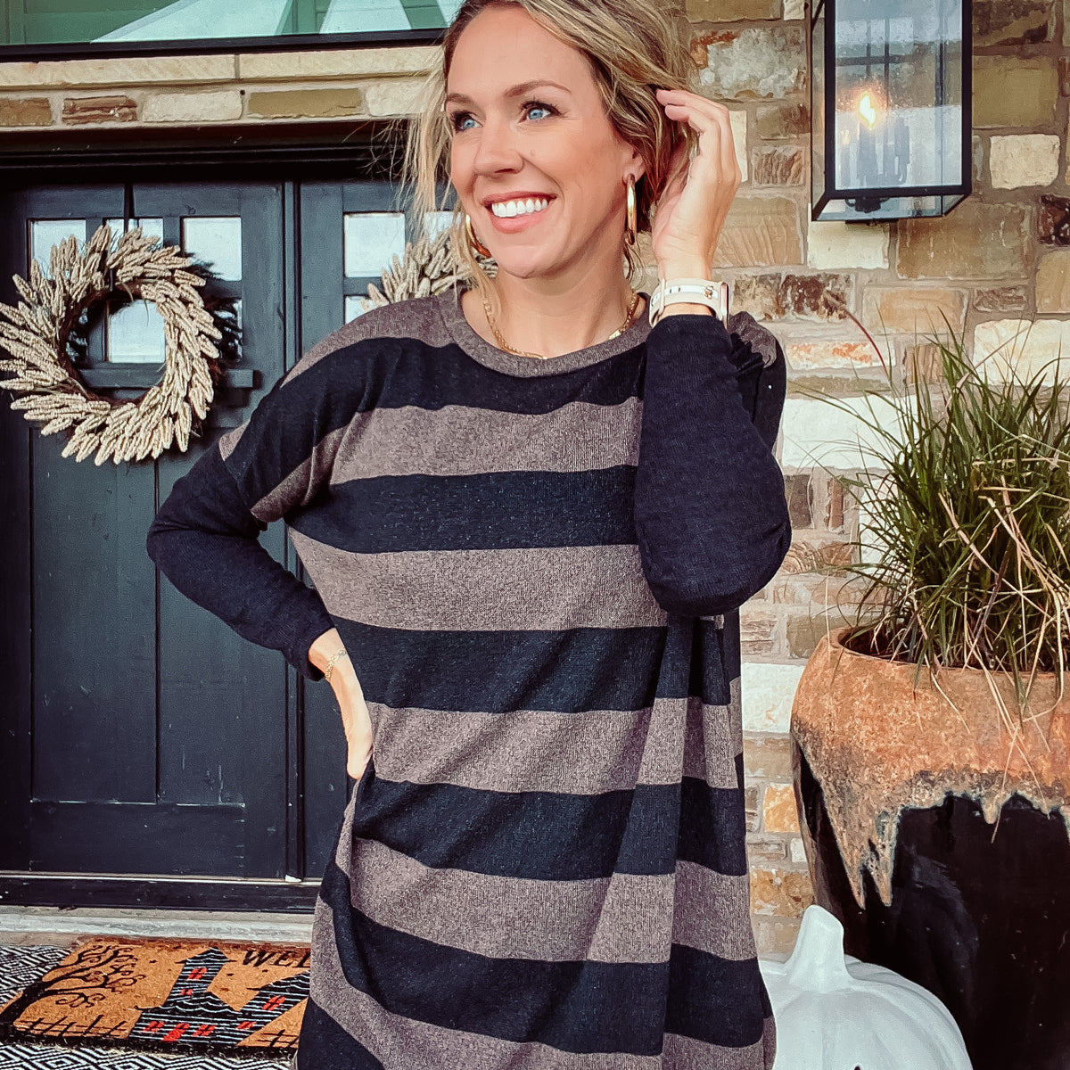 Morgan Wide Striped Tunic