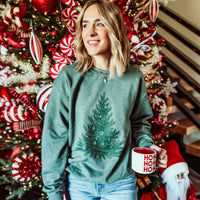 Monochrome Christmas Tree Sweatshirt