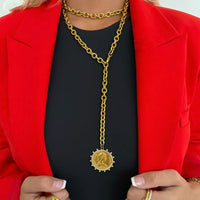 XL Gold Coin Necklace