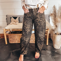 Laken Barrel Jeans - LEOPARD