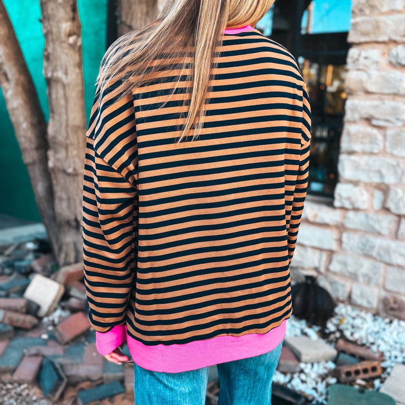 Preppy Perfection Oversized Pullover