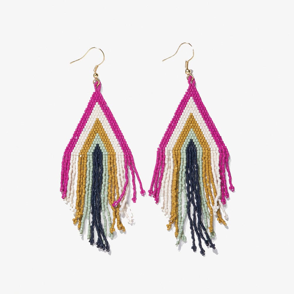 Magenta ivory citron mint navy luxe earrings ink + alloy