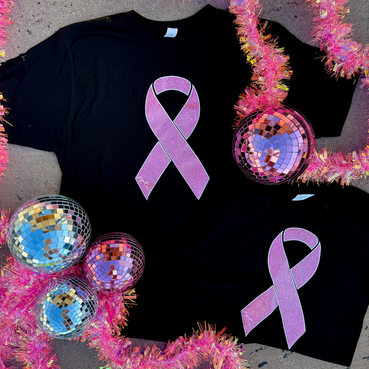 YOUTH Breast Cancer Glitter Ribbon