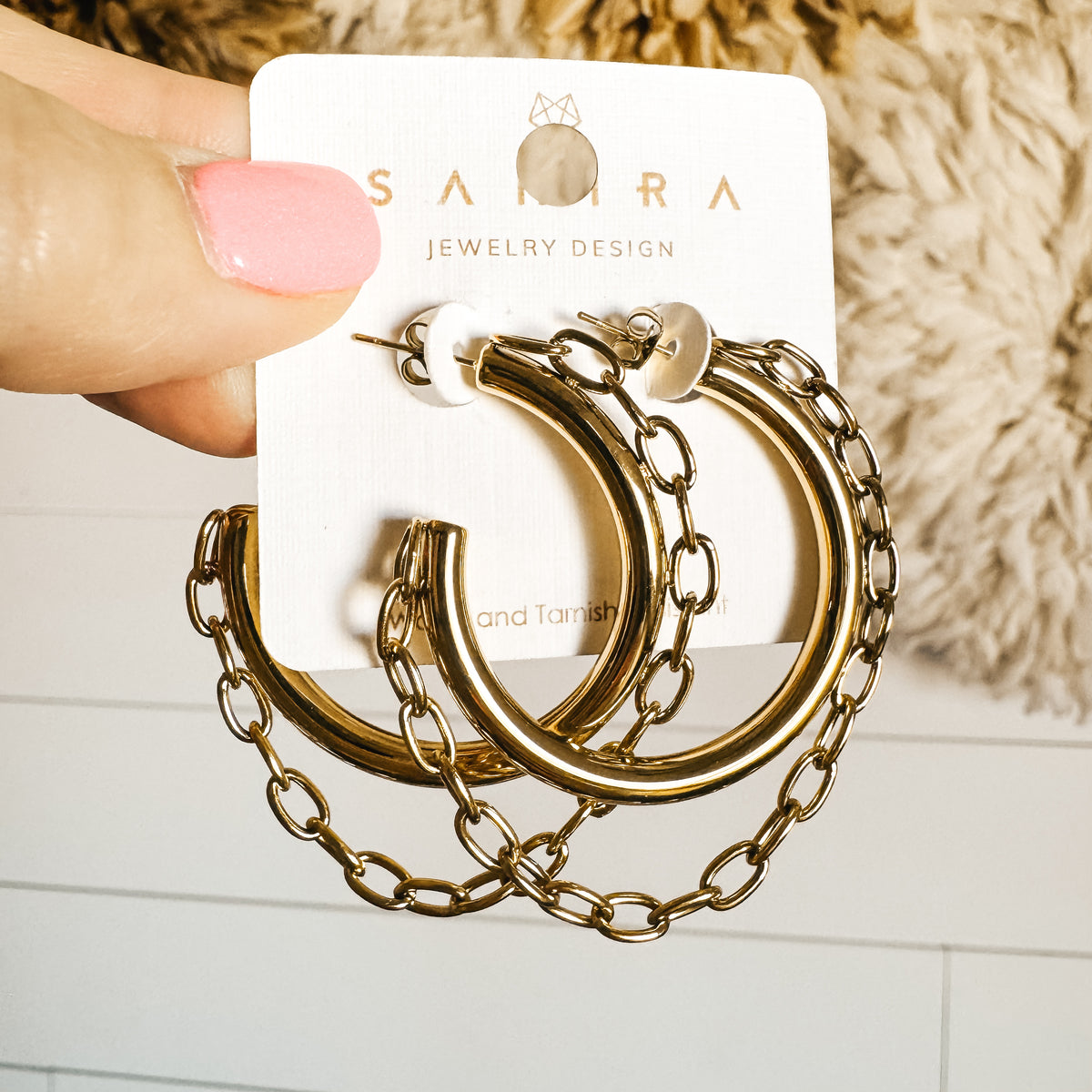 Gianna Chain Hoop