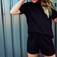 All About The Basics Lounge Set - BLACK