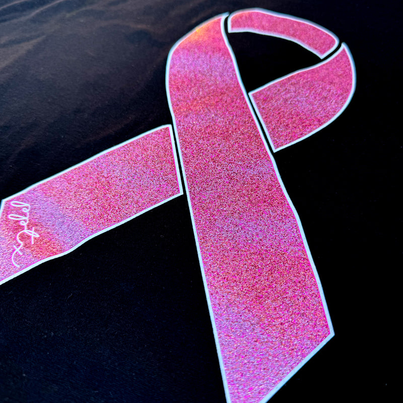 YOUTH Breast Cancer Glitter Ribbon