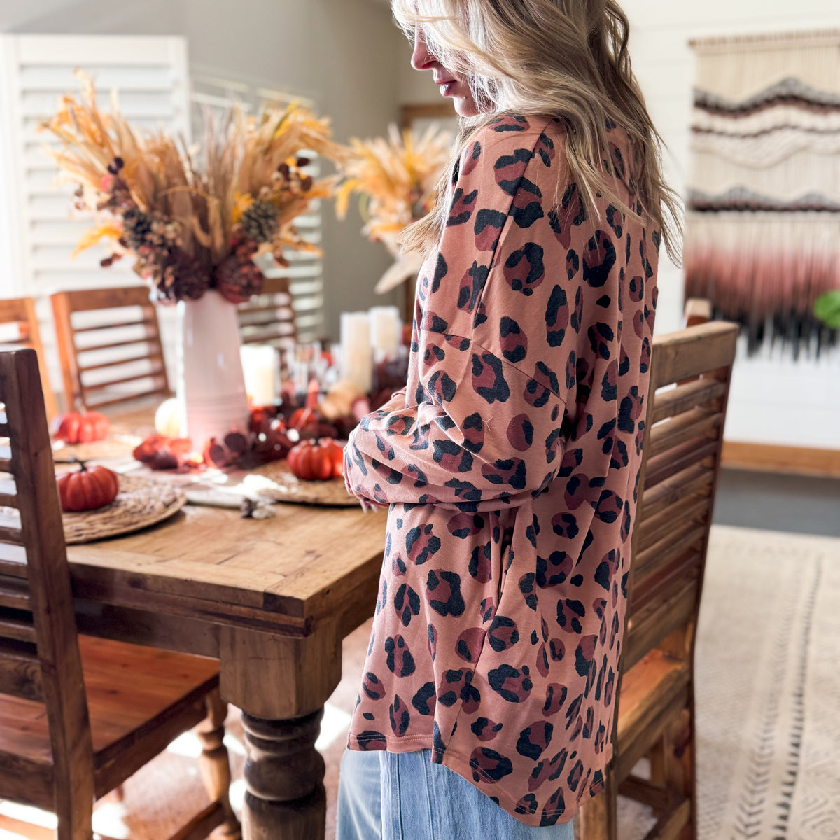 Cozy Crew Leopard Fleece Tunic