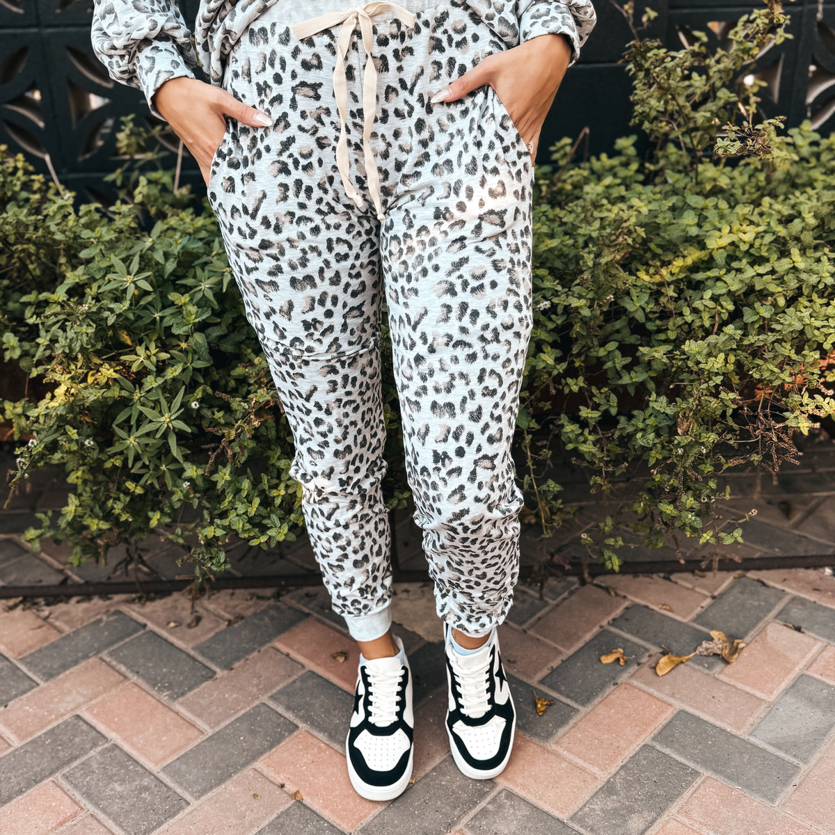 Leopard French Terry Joggers