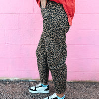 Lenny Leopard Barrel Jeans