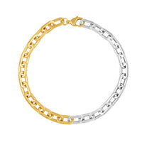 Jenna Chain Link Two Tone Necklace